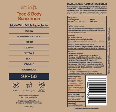 Packaging (Face And Body Sunscreen Spf 50   Kraft Tube   V3)